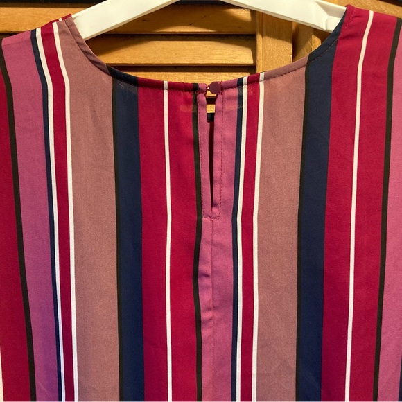 Worthington Colorful Striped Top with Bell Sleeves - Picture 12 of 16